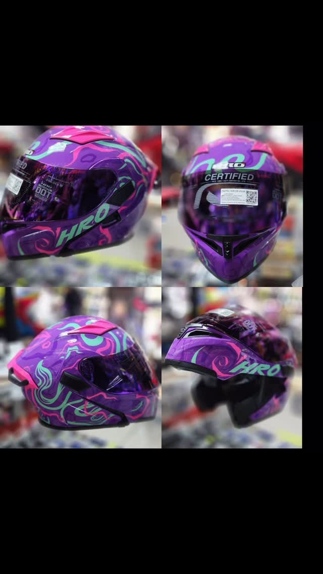 Casco HRO morado